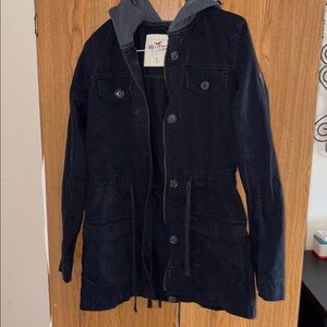 Hollister  black cotton women jacket size s